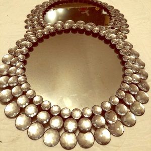Two bling mirrors